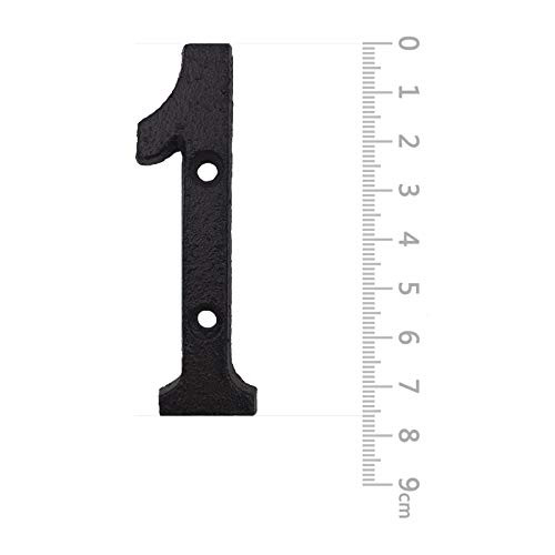 House Numbers 3 Inch Innovative Wrought Iron Numbers Vintage Nail on Die Cast Mailbox NumbersNumber 1