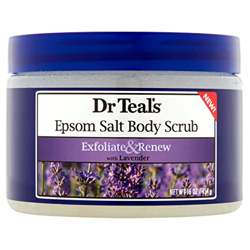 Dr Teals Exfoliate  Renew Lavender Epsom Salt Body Scrub 16 oz Pack of 2