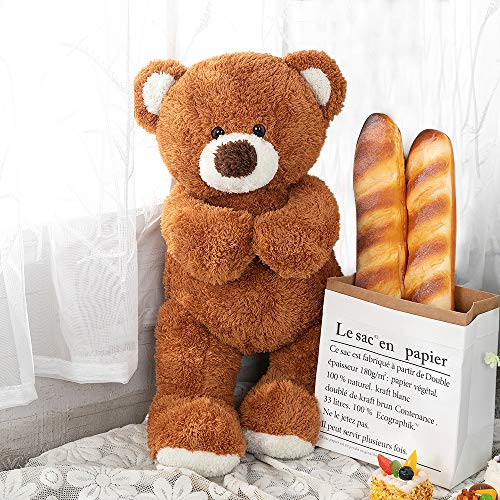 MaoGoLan Giant Teddy Bear Cute Soft Teddy Bear Stuffed Animal Plush Toys 23 Inch Brown Teddy Bear MaoGoLan Giant Teddy Bear Cute Soft Teddy Bear Stuffed Animal Plush Toys 23 Inch Brown Teddy Bear