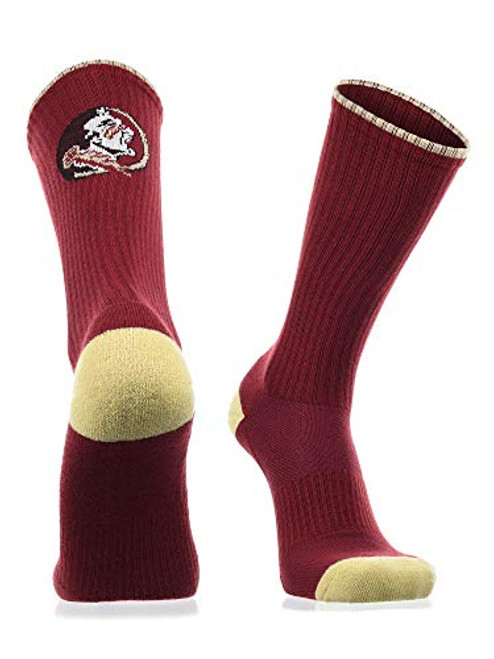 TCK Florida State Seminoles Socks Campus Legend Crew GarnetGold Large TCK Florida State Seminoles Socks Campus Legend Crew GarnetGold Large