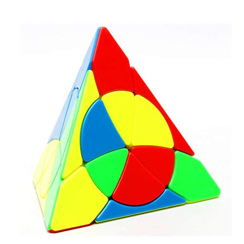 CuberSpeed YJ Petal Pyraminx Stickerless Magic Cube YJ Crazy Pyraminx Puzzle