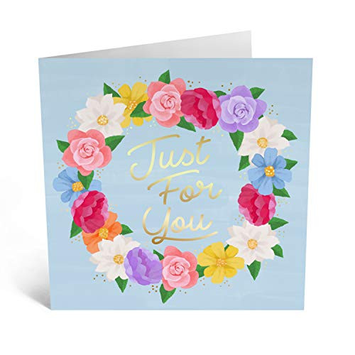 Central 23  Cute Birthday Card  For Her  Pretty Gift  For Friends  Foiled Design  Luxury Product  Artistic Product  Floral Design  Comes With Fun Stickers