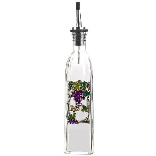 Color Art Oil Bottle By Ganz - Grapes