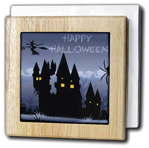 3dRose nh_153155_1 Aqua Nautical Compass Beach Theme Art Napkin Holder, Blue, 6"