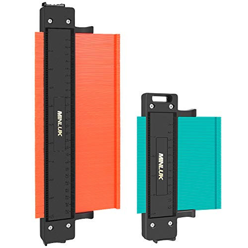 Contour Gauge with Lock MINLUK Contour Gauge Shape Duplicator 5  10 Inch Precisely Copy Irregular Shape Duplicator Profile Gauge Tool for Corners Woodworking Templates Tiles 510inch