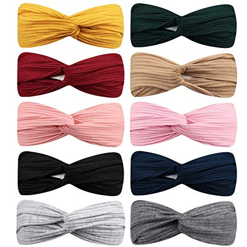 10Pcs Headbands with Button Chanaco Boho Stretchy Hair Bands Headbands for Women Girls Criss Cross Turban Plain Headwrap Yoga Workout Vintage Hair Accessories
10Pcs Headbands with Button Chanaco Boho Stretchy Hair Bands Headbands for Women Girls Criss Cross Turban Plain Headwrap Yoga Workout Vintage Hair Accessories