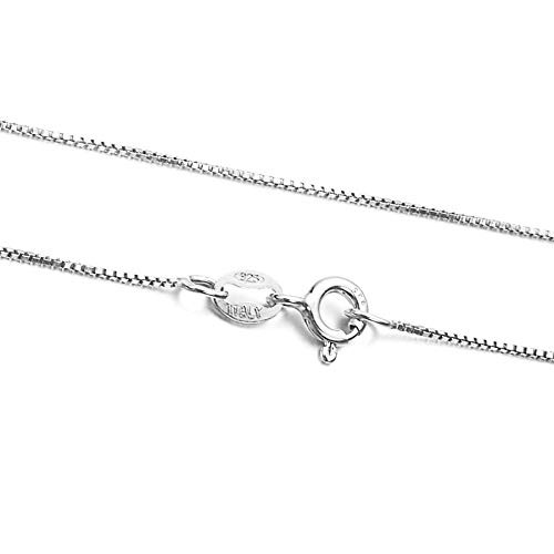 925 Sterling Silver Box Chain Necklace 