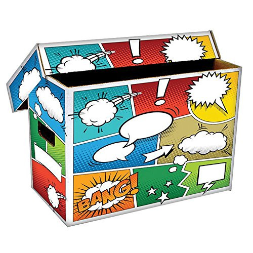(1) BCW Art POW! Short Comic Storage Box - Holds 150-175 Comics - BCW-BX-SHORT-ART-POW