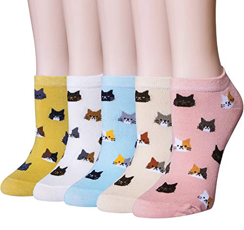 Justay 5 Pairs Womens Cute Cat Socks Novelty Funny Cat Claw Socks Animal Fun Ankle Socks Justay 5 Pairs Womens Cute Cat Socks Novelty Funny Cat Claw Socks Animal Fun Ankle Socks