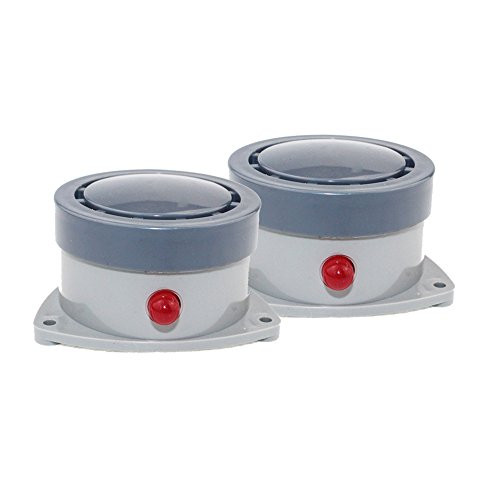 Topvico Water Leak Alarm Sensor Detector 110dB Audio + LED Alert, Waterproof, Battery Operated (2 Pack)