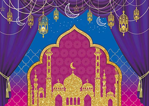 Arabian Moroccan Theme Backdrop Arabian Nights Birthday Party Decoration Indian Bollywood Princess Baby Shower Photo Photography Background