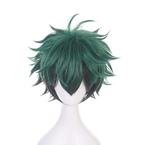 DIY GAMING Short Anime Cosplay Wig with Free Wig Cap for My Hero Academia Hair Synthetic Cosplay Wigs