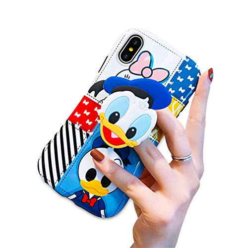 DISNEY COLLECTION iPhone Xs Max Case Cute Donald Duck Pattern Small Waist Design Hard PC Shield Soft TPU Bumper with Phone Holder Shockproof Protective Cover for iPhone Xs MAX 65 Inch 2018 DISNEY COLLECTION iPhone Xs Max Case Cute Donald Duck Pattern Small Waist Design Hard PC Shield Soft TPU Bumper with Phone Holder Shockproof Protective Cover for iPhone Xs MAX 65 Inch 2018
