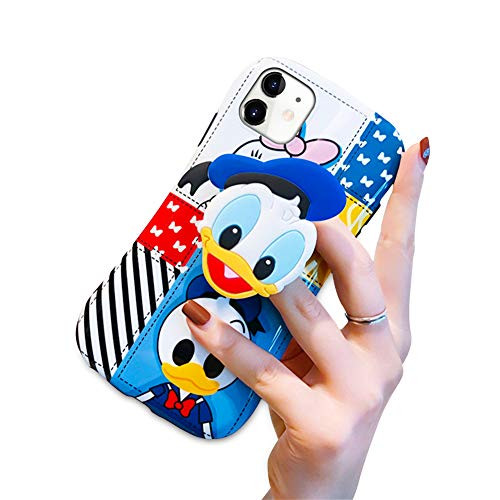 DISNEY COLLECTION iPhone 11 Case Cute Donald Duck Pattern Small Waist Design Hard PC ShieldSoft TPU Bumper with Donald Duck Shape Phone Holder Shockproof Protective Cover for iPhone 11 61 Inch 2019 DISNEY COLLECTION iPhone 11 Case Cute Donald Duck Pattern Small Waist Design Hard PC ShieldSoft TPU Bumper with Donald Duck Shape Phone Holder Shockproof Protective Cover for iPhone 11 61 Inch 2019