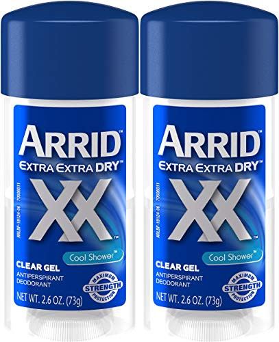 Arrid Extra Dry Clear Gel Antiperspirant  Deodorant Cool Shower  26 oz  2 pk