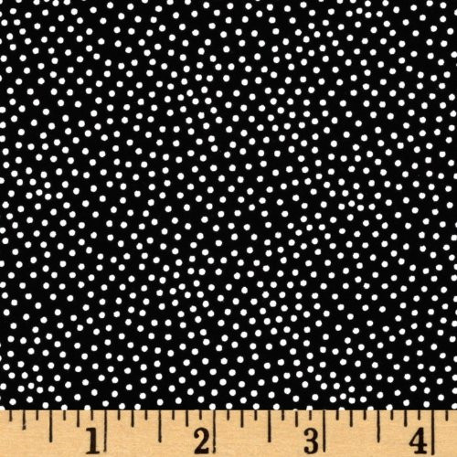 Michael Miller Garden Pindot Yard Black