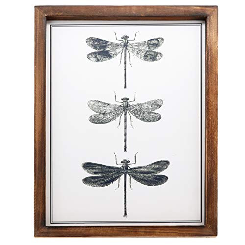 Barnyard Designs Dragonfly Wall Decor Wood Plaque Rustic Vintage Country Farmhouse Home Decor 15.75 x 11.75