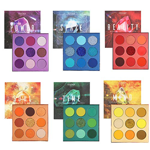 Gemstone Eyeshadow Palette Docolor 54 Color Eye Shadow Matte Glitter Highly Pigmented Professional Makeup Eye Shadow Powder Long Lasting Waterproof Cosmetic Eye Shadow Palette6Pcs