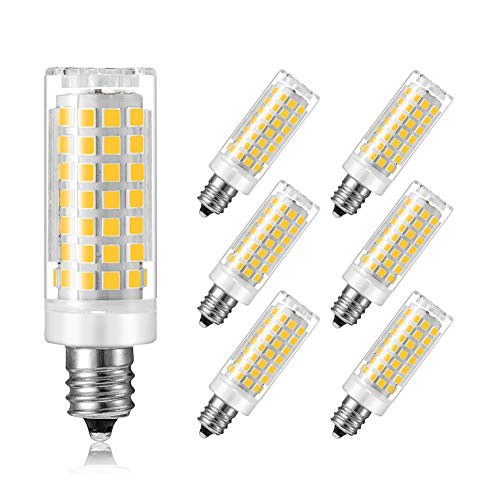 SumVibe E12 LED Bulb 6W E12 Candelabra Bulb 60W Equivalent 550LM Dimmable Daylight White 6000K E12 Bulb6Pack
