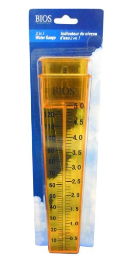 Ajax Scientific Plastic Dual Scale Rain Gauge 1034 Length Clear