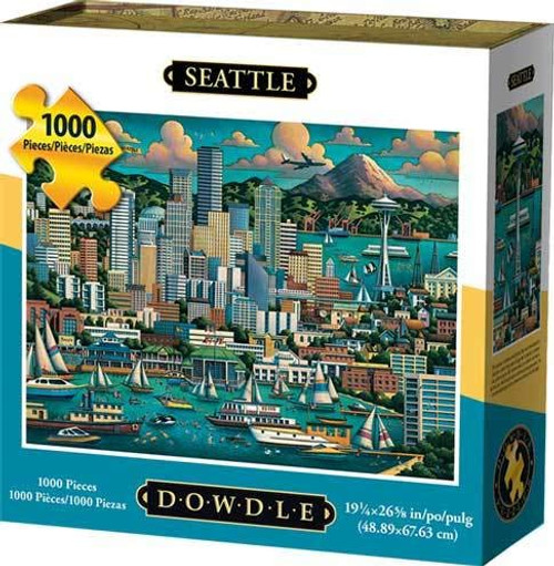 Dowdle Folk Art Seattle 1000 Piece Puzzle Dowdle Folk Art Seattle 1000 Piece Puzzle