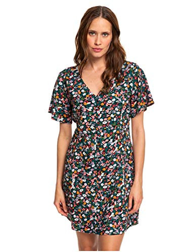 Roxy Damage Love Dress Anthracite Bouquet MD US 79