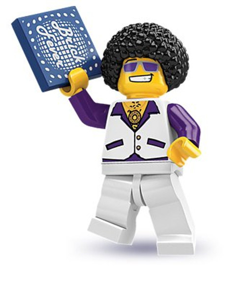 Lego Collectable Minifigures: Disco King Minifigure - Series 2 - Bagged Lego Collectable Minifigures: Disco King Minifigure - Series 2 - Bagged