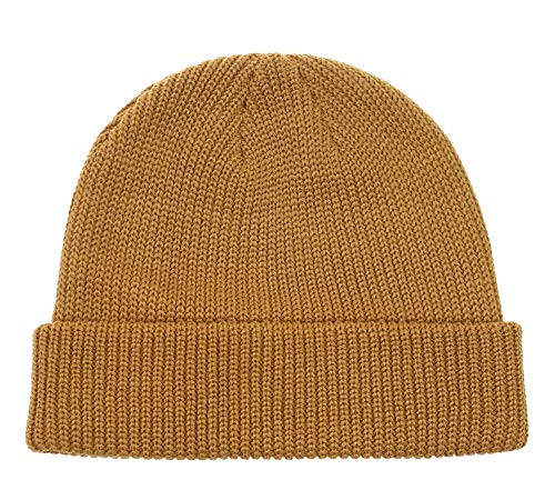 Connectyle Classic Mens Warm Winter Hats Acrylic Knit Cuff Beanie Cap Daily Beanie Hat Camel