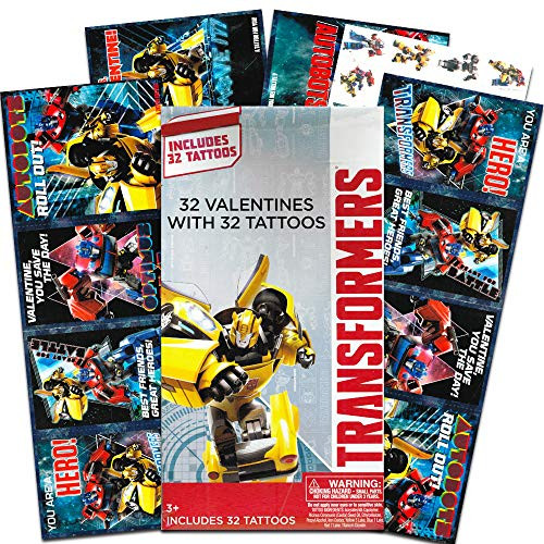 Transformers 34 Valentines Cards with Tattoos
