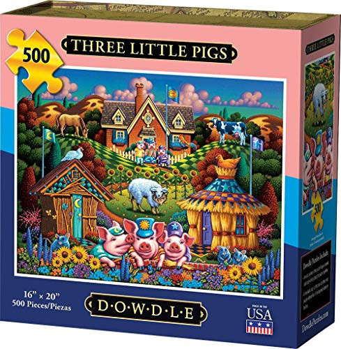 Dowdle Jigsaw Puzzle - Three Little Pigs - 500 Piece