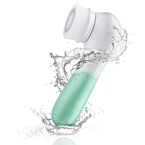 Meidong Facial Cleansing Brush Face Cleansing Brush Exfoliating Brush Face Brush Waterproof Face Scrubber 2Speed  2 Brush Heads for GentleDeep Cleansing Exfoliating Blackhead Removing