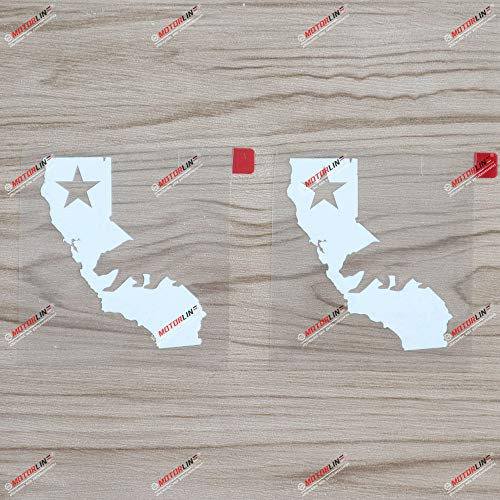 3S MOTORLINE 2X White 3 California Bear Decal Sticker Map Outline Republic Cali Car Vinyl 3S MOTORLINE 2X White 3 California Bear Decal Sticker Map Outline Republic Cali Car Vinyl