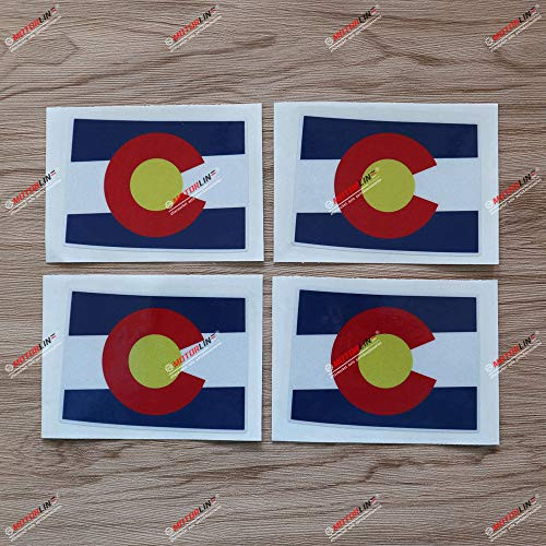 4X Reflective 4 Inches Colorado Map Outline Flag CO Decal Vinyl Sticker Car Laptop Window 4X Reflective 4 Inches Colorado Map Outline Flag CO Decal Vinyl Sticker Car Laptop Window