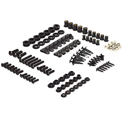 Black Complete Motorcycle Fairing Bolt Kit For Suzuki Hayabusa GSX1300R 19992007 Body Screws Fasteners and Hardware