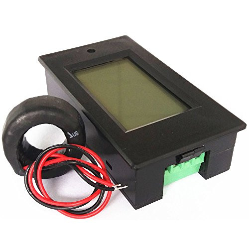 AC 100A Digital Power KWh Watt Meter Volt Energy Multimeter Amp Voltmeter Ammeter with Current Transformer CT,Closed Current Transformer
