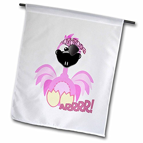 3dRose fl1020501 Cute Goofkins Pirate Flamingo Cartoon Garden Flag 12 by 18Inch 3dRose fl1020501 Cute Goofkins Pirate Flamingo Cartoon Garden Flag 12 by 18Inch