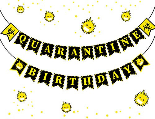 Quarantine Birthday Decorations Party Banner Quarantine Stay Home Party Decorations Lockdown Social Distancing Birthday Party Supplies