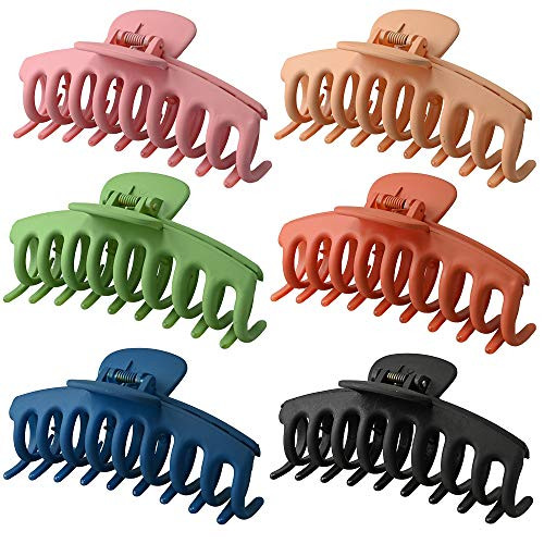 Big Hair Claw Clips 6 Packs Large Claw Clip for Women Non Slip Jaw Clips for Thick Thin Hair Strong Hold Jaw Hair Clips NonSlip Hair Grip Catch Barrette Accessories Big Hair Claw Clips 6 Packs Large Claw Clip for Women Non Slip Jaw Clips for Thick Thin Hair Strong Hold Jaw Hair Clips NonSlip Hair Grip Catch Barrette Accessories