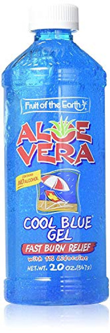 Fruit Of the Earth Aloe Vera Cool Blue Gel Bottle 20 oz Pack of 2 Fruit Of the Earth Aloe Vera Cool Blue Gel Bottle 20 oz Pack of 2