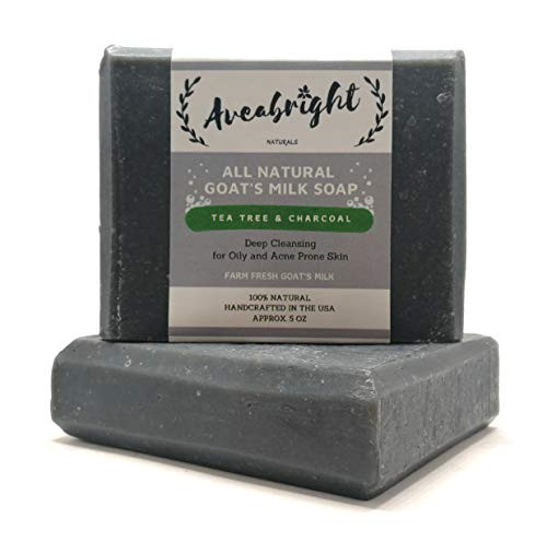 Activated Charcoal Soap Bar Charcoal Cleansing Bar for Acne Blemishes Blackheads Psoriasis Oily Skin Charcoal Facial Detox Tea Tree Oil Soap Bar with Goat Milk Handmade in USA 2 x 5oz Bars Activated Charcoal Soap Bar Charcoal Cleansing Bar for Acne Blemishes Blackheads Psoriasis Oily Skin Charcoal Facial Detox Tea Tree Oil Soap Bar with Goat Milk Handmade in USA 2 x 5oz Bars