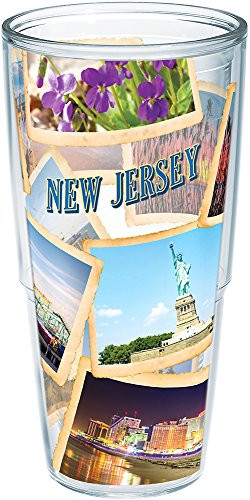 Tervis New Jersey Collage Wrap Clear Inner 24oz Tumbler with No Lid