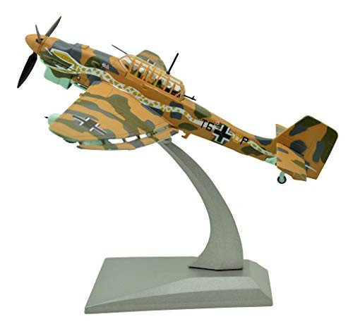 TANG DYNASTYTM 172 Junkers Ju87 Stuka Bomber Metal Plane ModelWorld War II Luftwaffe Military Airplane ModelDiecast Planefor Collecting and Gift