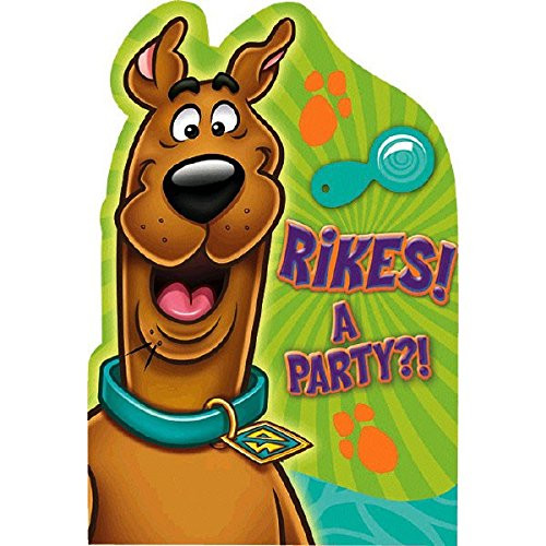 Awesome Scooby-Doo Birthday Party Postcard Invitations, Paper , 5" x 4", Pack of 8