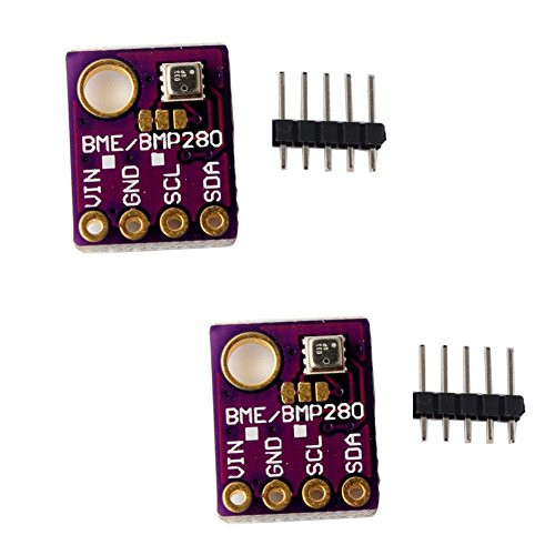 DIYmall BME280 Humidity Temperature Sensor Barometric Pressure Sensor Module with IICI2C for Arduino GYBME2805V Pack of 2pcs