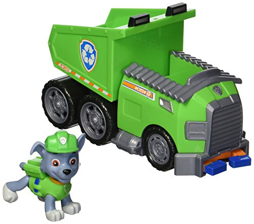 Paw Patrol  Rockys Recycle Dump Truck Vehicle with Rocky Figure