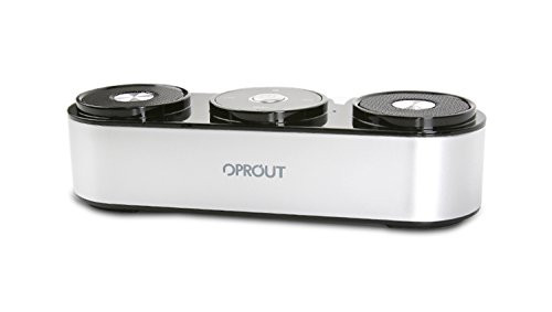 OPROUT Stereo Bluetooth Speaker with FM Radio and MP3 player, Portable Computer Speaker, Dual-Driver Enhanced Bass Resonator (Silver) OPROUT Stereo Bluetooth Speaker with FM Radio and MP3 player, Portable Computer Speaker, Dual-Driver Enhanced Bass Resonator (Silver)