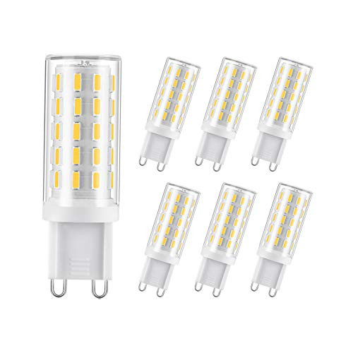 SumVibe G9 LED Bulb 3W 25W 30W G9 Halogen Bulb Replacement NonDimmable Daylight White 6000K G9 LED 6Pack