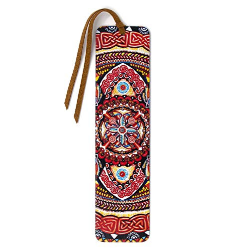 Guardian Fire 4  Large  Painting by Gaia WoolfNightingall  Wood Bookmark with Suede Tassel