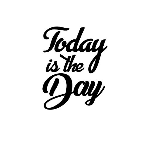 TODAY IS THE DAY - Inspirational Positive Life Quotes Wall Art Vinyl Decal - 30" x 23" Decoration Vinyl Sticker - Motivational Wall Art Decal - Bedroom Living Room Decor - Trendy Wall Art Stickers TODAY IS THE DAY - Inspirational Positive Life Quotes Wall Art Vinyl Decal - 30" x 23" Decoration Vinyl Sticker - Motivational Wall Art Decal - Bedroom Living Room Decor - Trendy Wall Art Stickers
