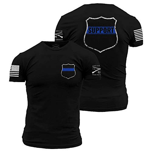 Grunt Style Support Police TShirt  Large Black